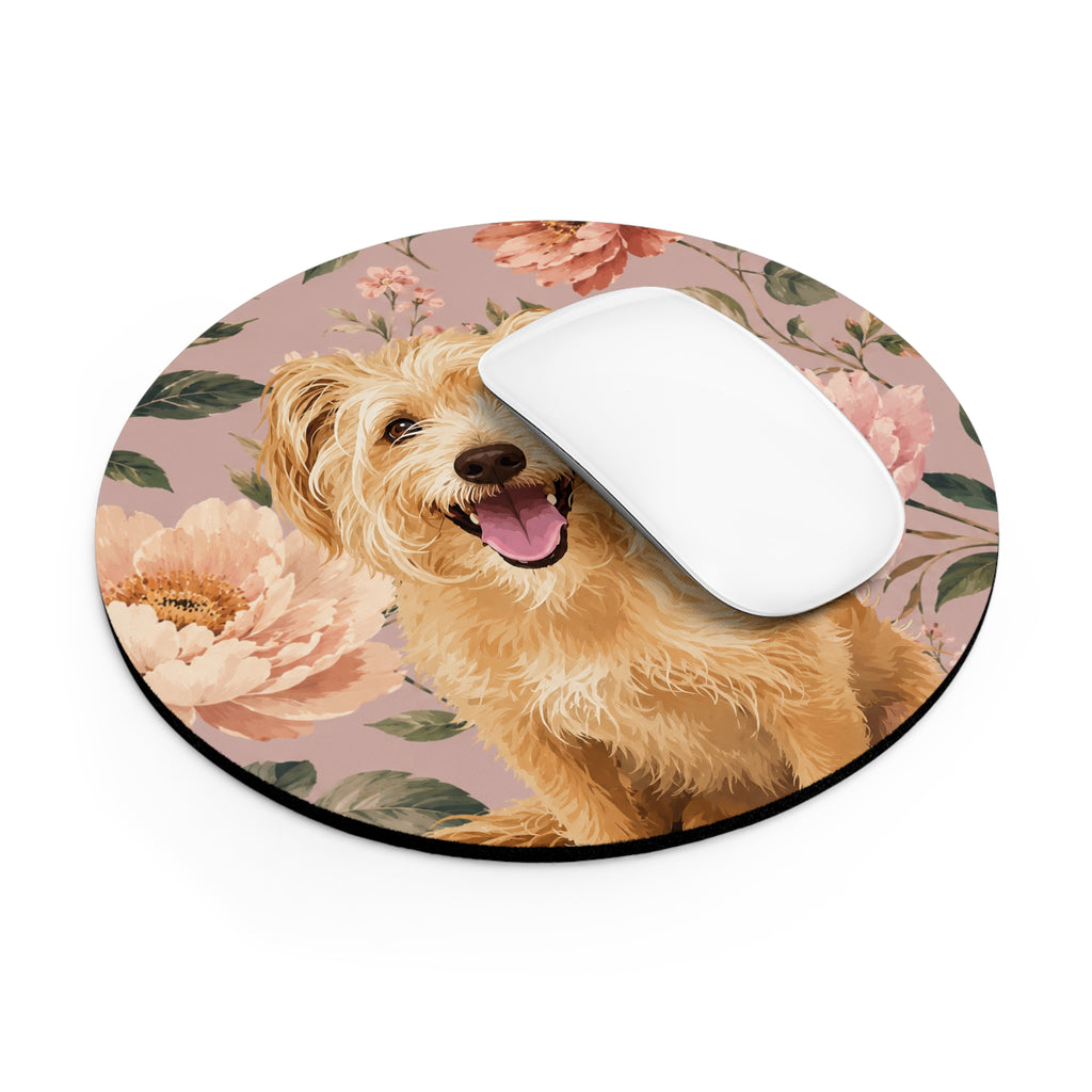 In The Garden - Blush Pink Mouse Pad