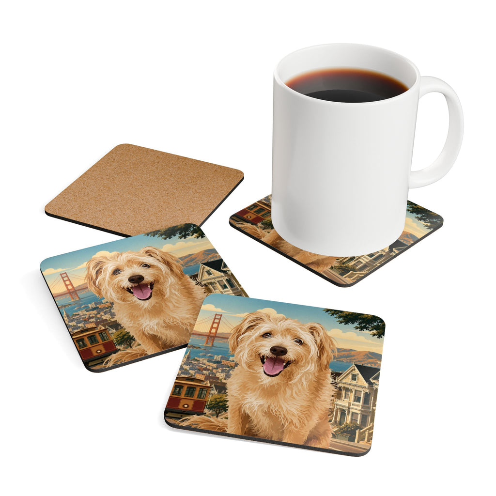 In the City - San Francisco Cork Coasters (4-Pack)
