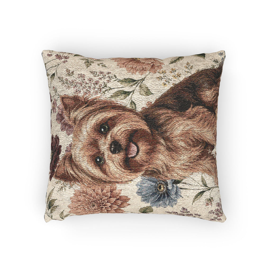 In the Garden : Cream Woven Pillow