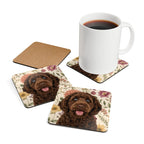 In the Garden - Cream Cork Coasters (4-Pack)