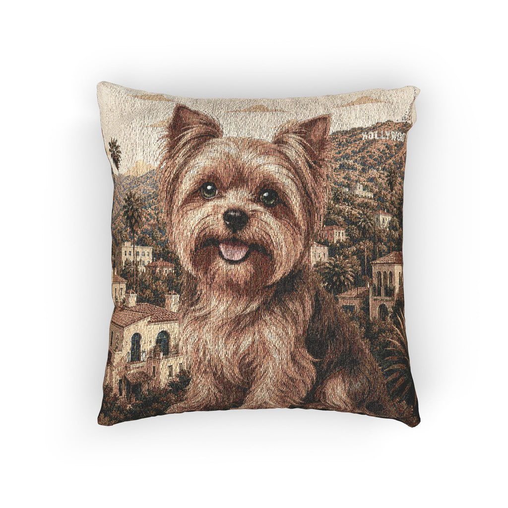 In the City: Hollywood Woven Pillow