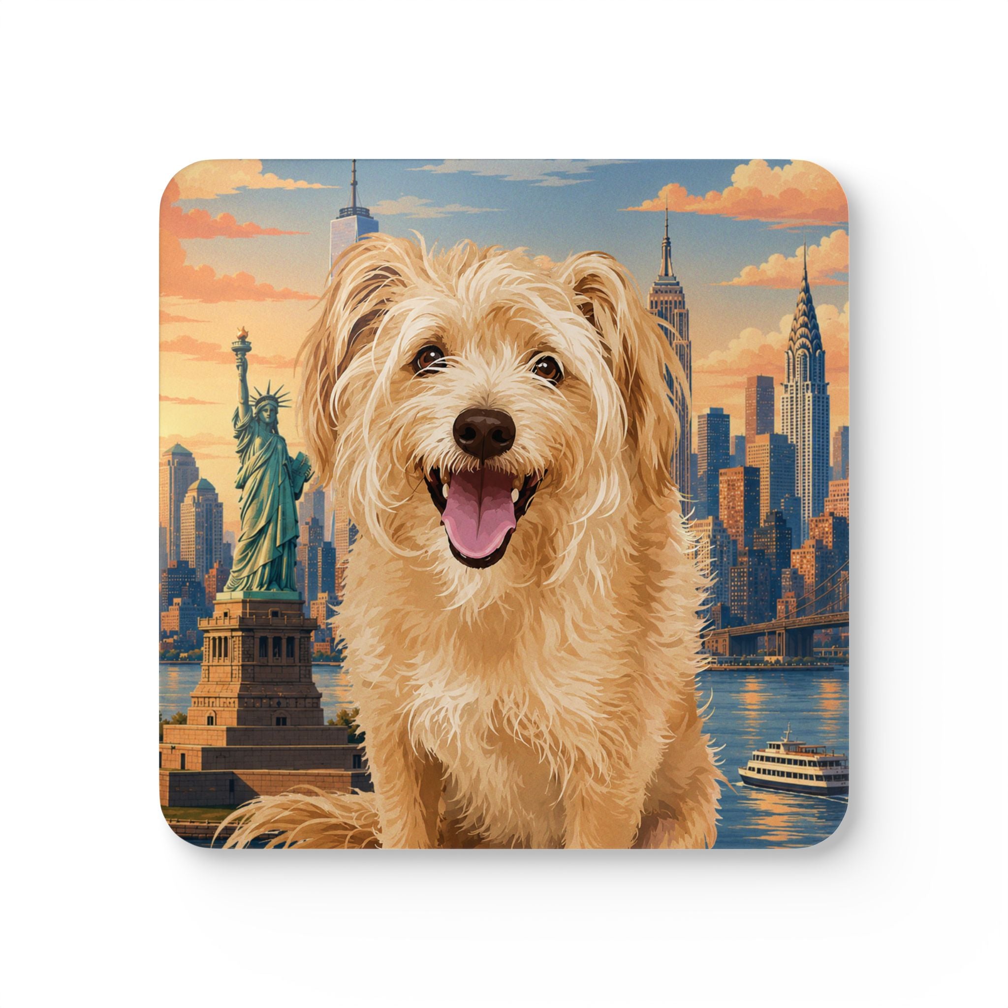 In the City -New York Cork Coasters (4-Pack)