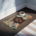 In the Garden - Moss Green Pet Feeding Mat
